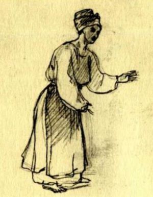 Taras Shevchenko. Mother. Etude. Pencil. 1843. (Тарас Шевченко. Мати. Етюд. Олівець. 1843).