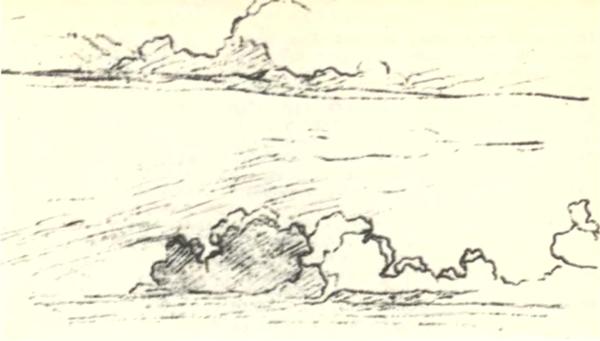 Taras Shevchenko. Clouds. Pencil.  1846-1850 (Хмари. Олівець. 1846-1850).