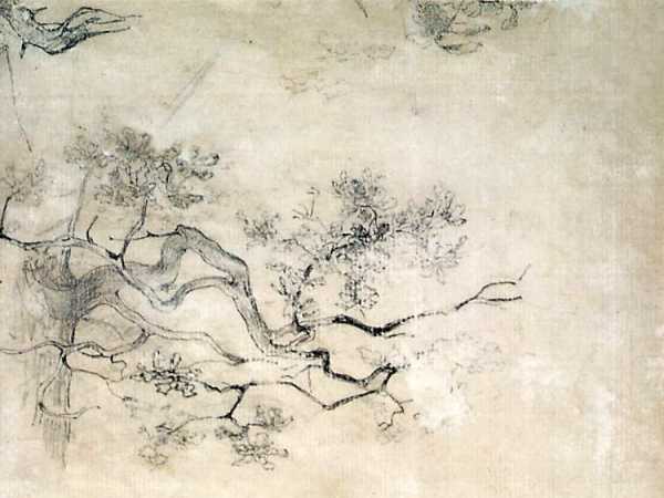 Taras Shevchenko. Oak Branches. Pencil. 1840-1842 (Тарас Шевченко. Гілля дуба. Олівець. 1840-1842).