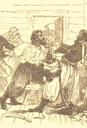 Taras Shevchenko. Pugachov's arrest. Fragment. 1842 (Тарас Шевченко. Арешт Пугачова. Фрагмент. 1842).