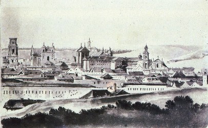 Vilnius city panorama, 1785