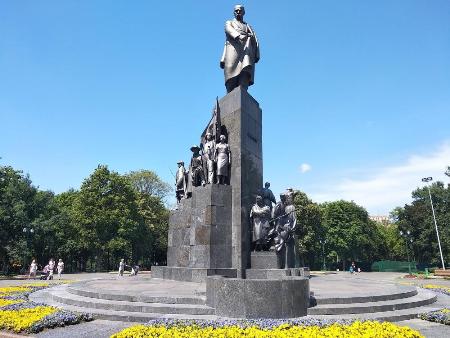 The Monument to Taras Shevchenko in Kharkiv (Ukraine)